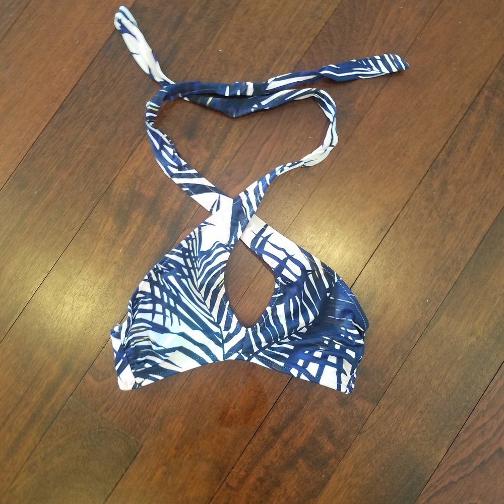 Victoria's secret pink cross front bikini top